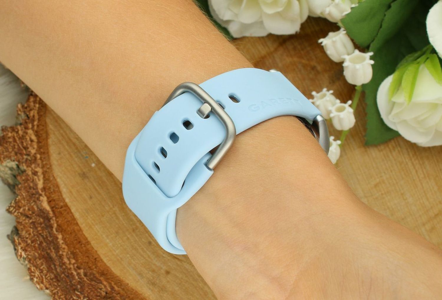 Smartwatch Garett GRC Activity 2 błękitny matowy + srebrna bransoleta. Smartwatch Garett. Smartwatch Garett na bransolecie. Smartwatch Garett w niebieskim kolorze. Smartwatch Garett na prezent (4).jpg